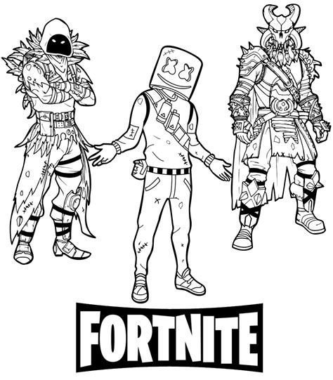 fortnite coloring pages free